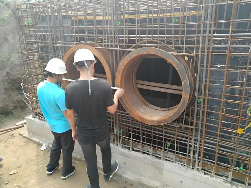 防护密闭套管施工现场